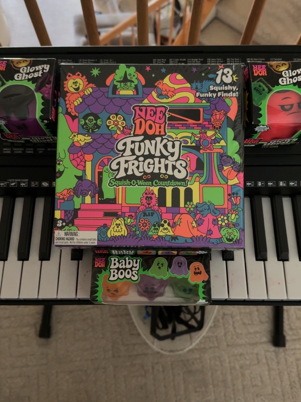 Funky Frights Squish-O-Ween Toy Set - Neon Multi